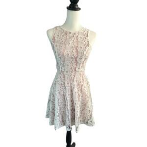 Speechless Sleeveless White Lace Dress XS